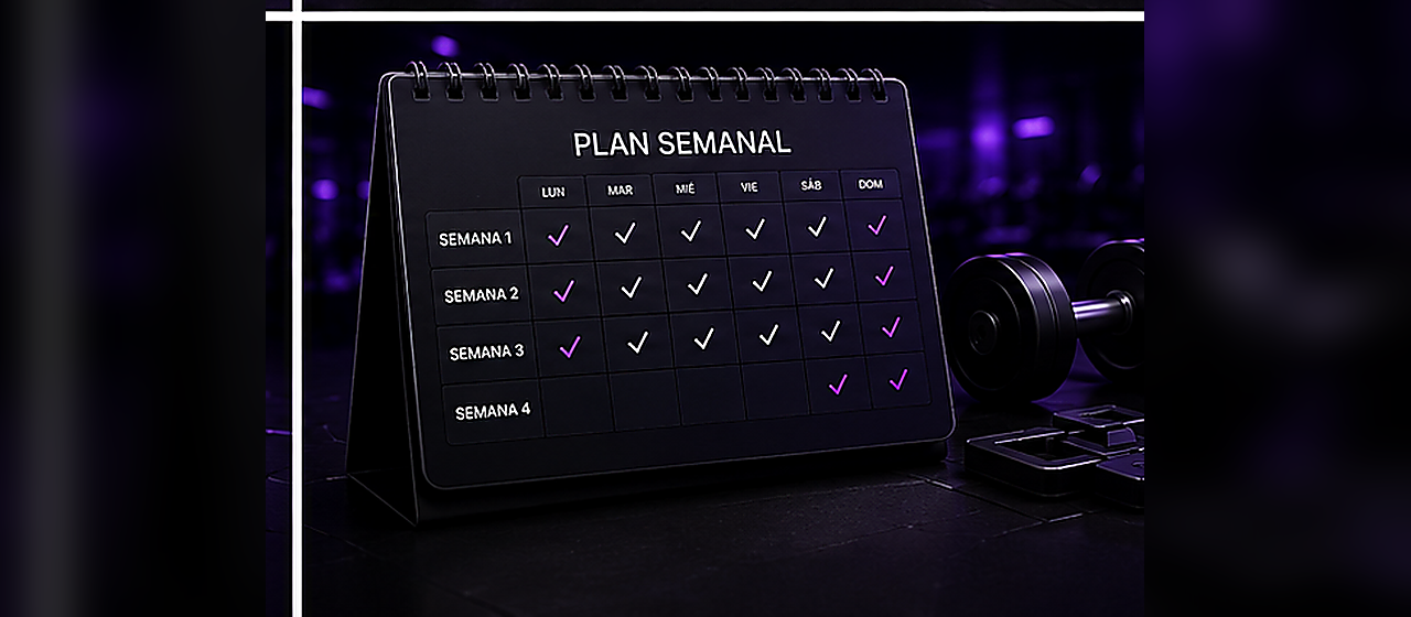 Programación semanal ajustada según rendimiento y recuperación